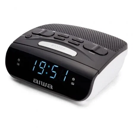 Aiwa CR-15BK Radio Reloj Despertador Doble Alarma FM Negro Aiwa CR-15BK Radio Reloj Despertador Doble Alarma FM Negro